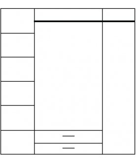 Шкаф четырехдверный Tiffany 4D2S
