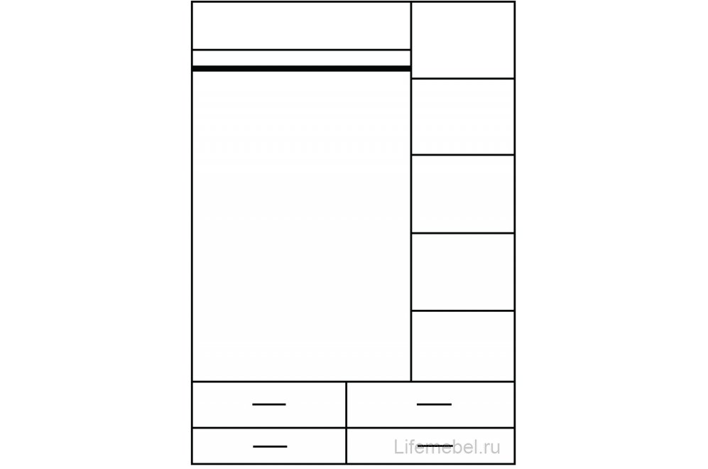 Шкаф трехдверный Tiffany вудлайн кремовый