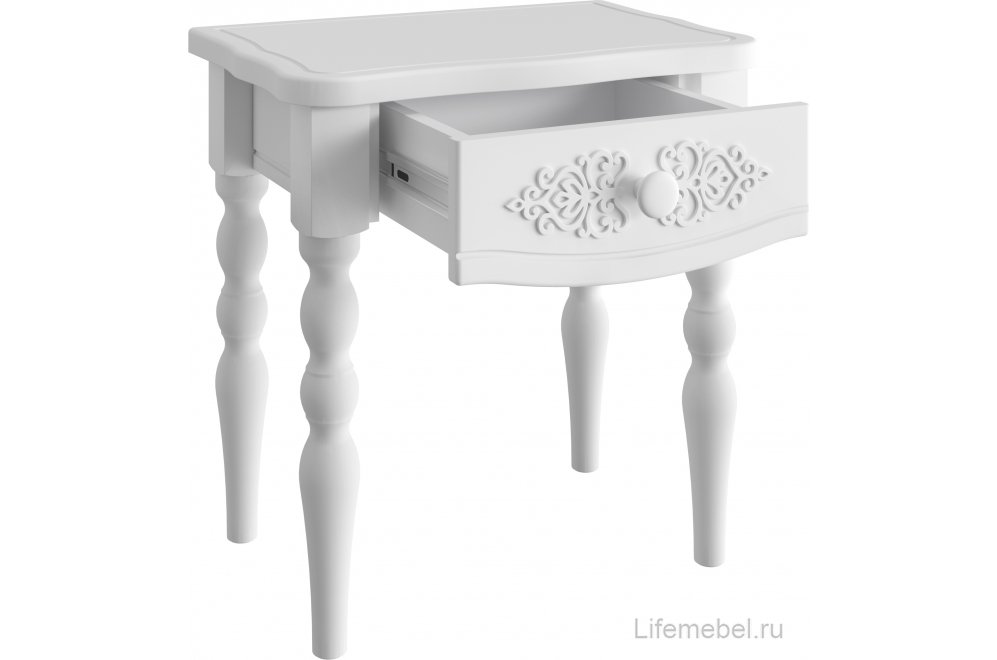 Прикроватная тумба Ассоль АС-39 белое дерево
