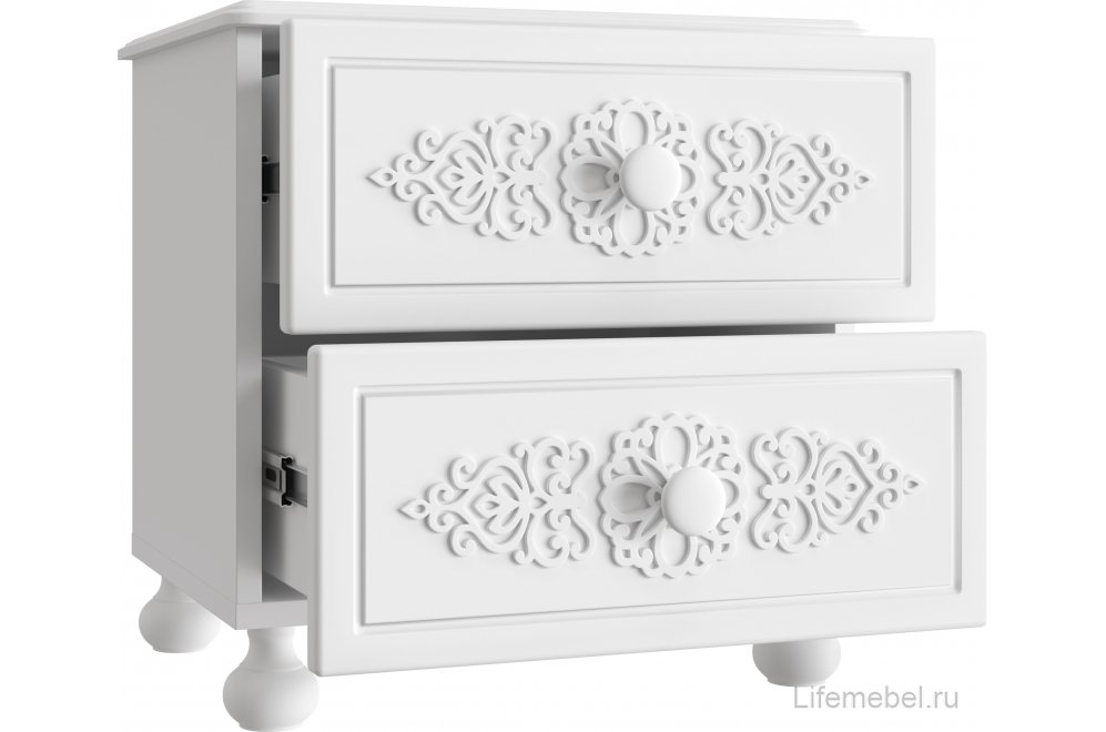 Прикроватная тумба Ассоль АС-4 белое дерево