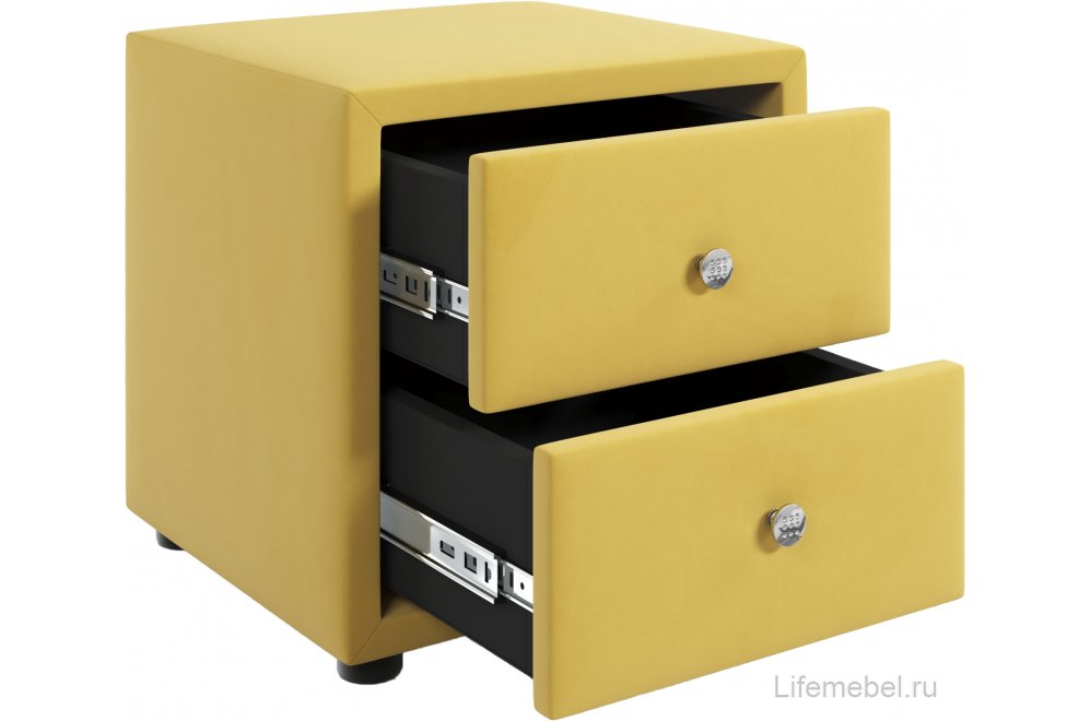 Прикроватная тумба Cubo желтая