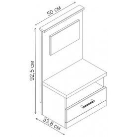 Прикроватная тумба Джаггер 1S