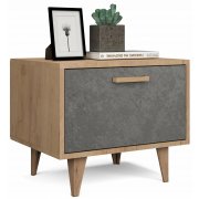 дуб крафт золотой / камень темный