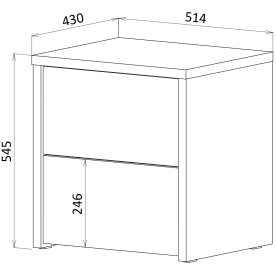 Прикроватная тумба Кения 5007.М1