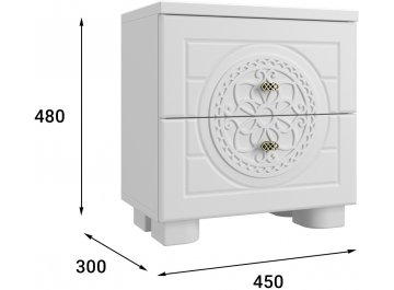 Прикроватная тумба Монблан МБ-38К
