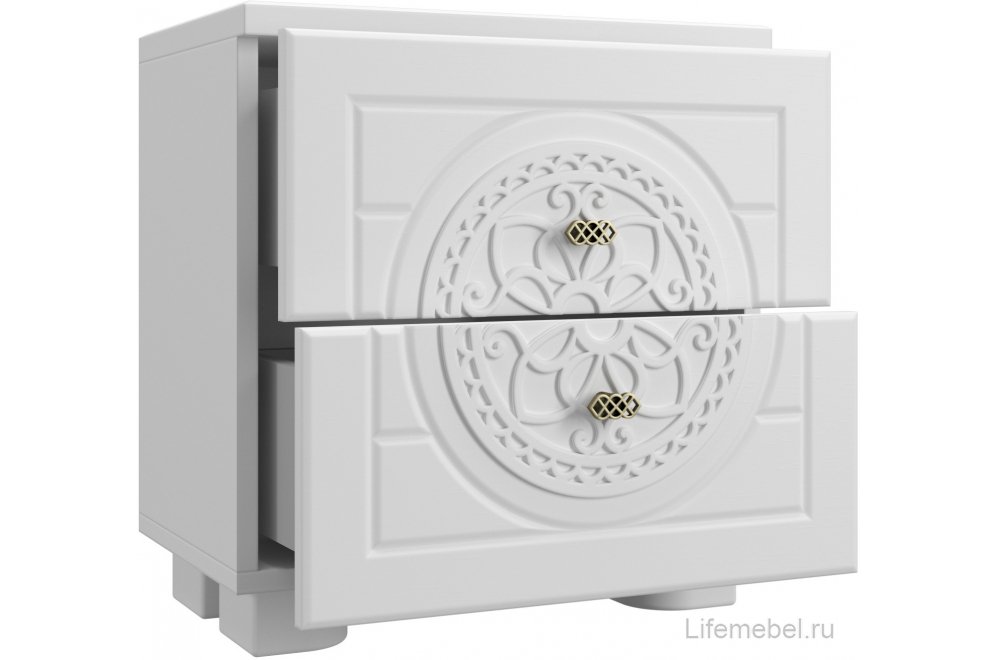 Прикроватная тумба Монблан МБ-38К белое дерево