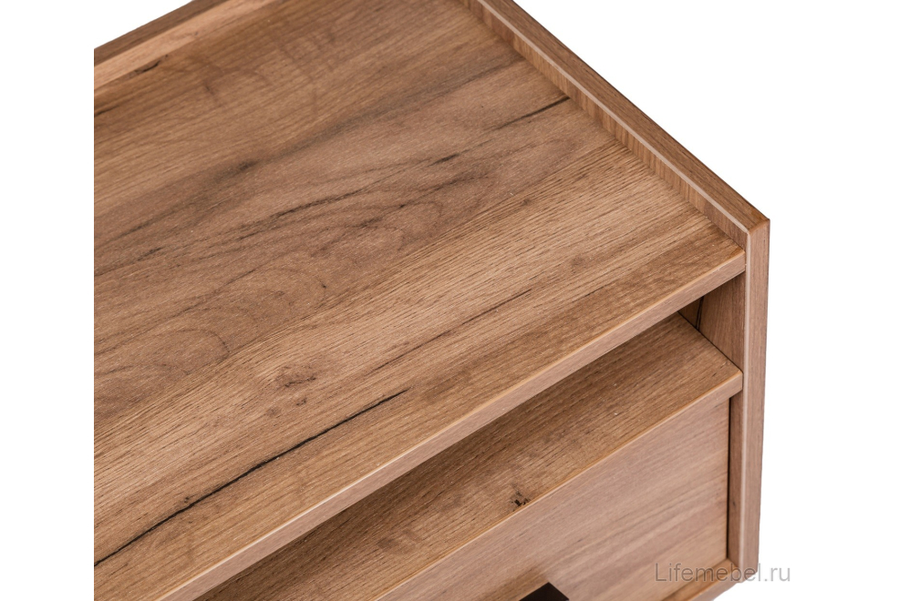 Прикроватная тумба Nature 41 дуб табачный craft / черная