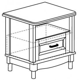 Прикроватная тумба Прованс №413