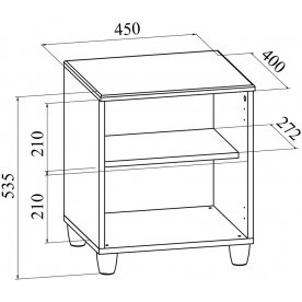 Прикроватная тумба Соня Премиум СО-15К