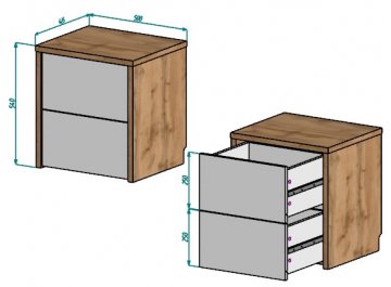 Тумба прикроватная Аризона 2711.М1