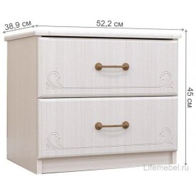 Тумба прикроватная Кэт — 6 бодега / сандал белый