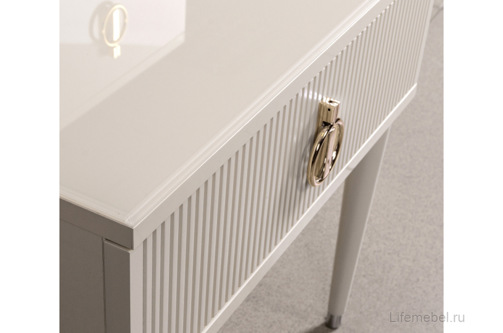 Прикроватная тумба Rimini Solo беж / золото