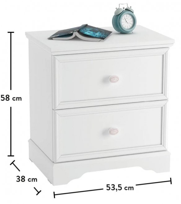 Прикроватная тумба детская Rustic белая