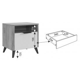 Спальный гарнитур Адам комплектация 1