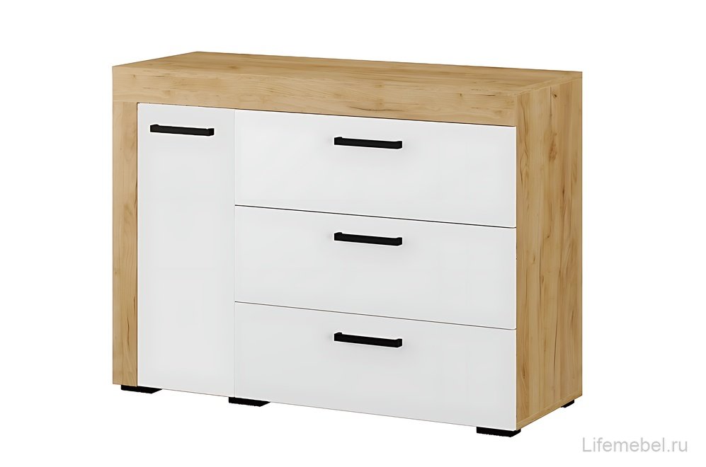 Спальный гарнитур Адель белый / дуб крафт