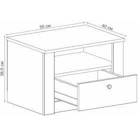 Спальный гарнитур Даллас комплектация 1