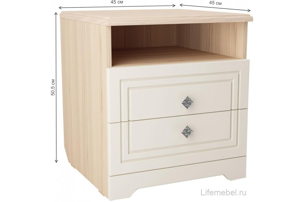 Спальный гарнитур Капелла туя светлая комплектация 1