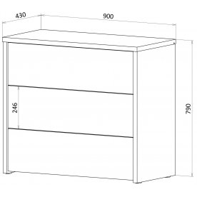 Спальный гарнитур Кения комплектация 3