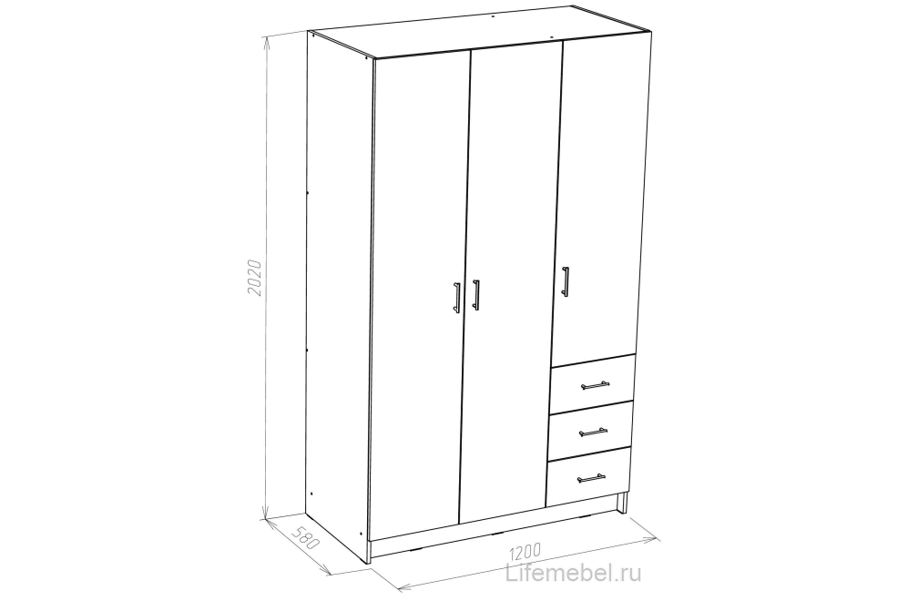 Спальный гарнитур Хай-тек сонома комплектация 1