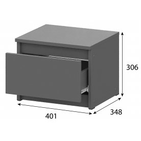 Спальный гарнитур Сибити комплектация 1