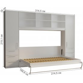 Спальный гарнитур STRADA 140х200 с ПМ комплектация 8