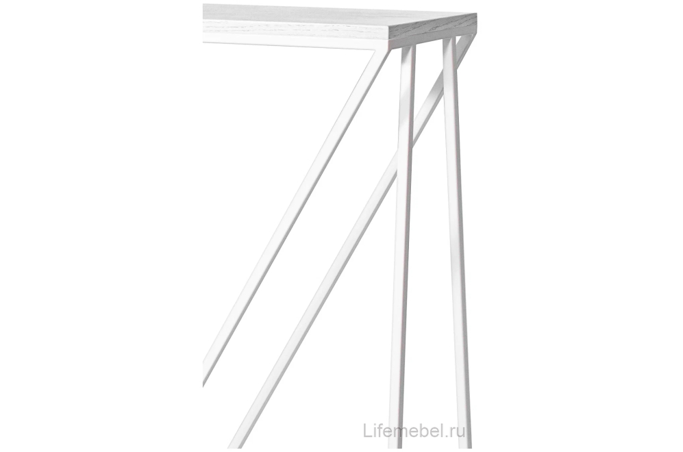 Консольный столик Akur Loft Budapest белый / декор белый
