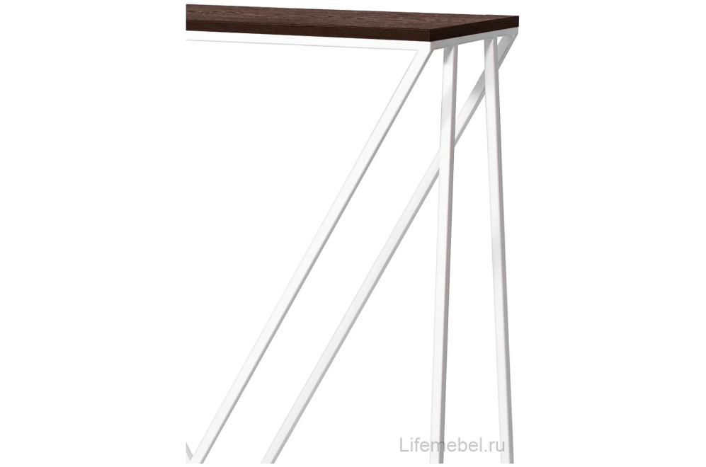 Консольный столик Akur Loft Budapest белый / декор венге