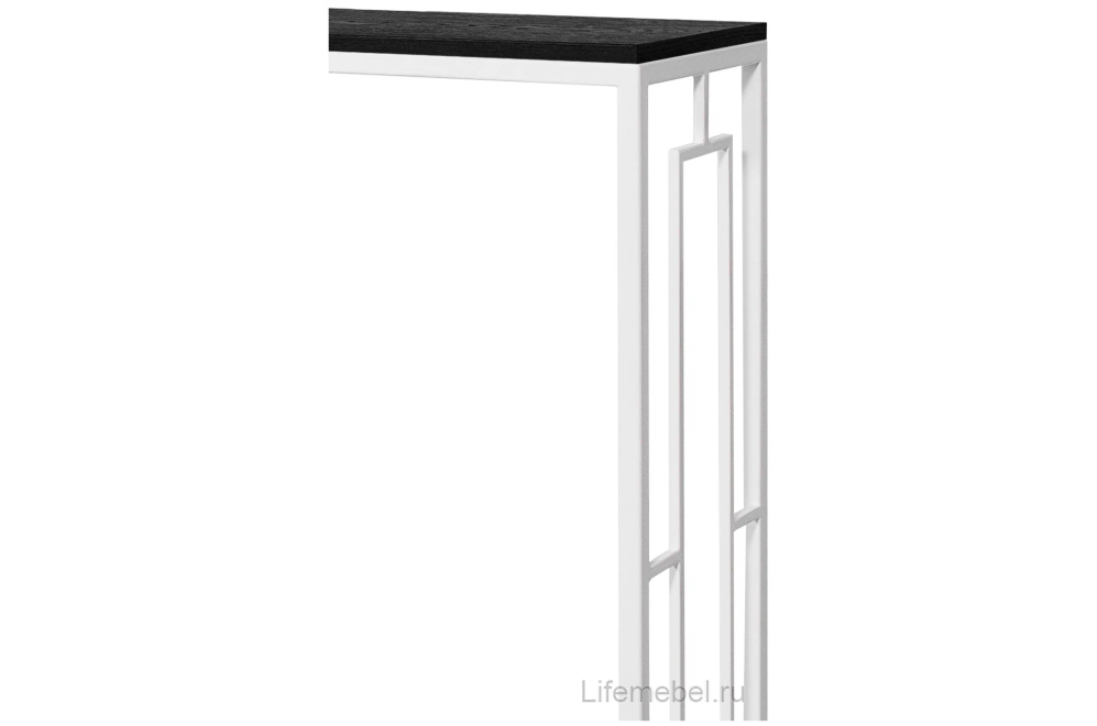 Консольный столик Akur Loft Dublin белый / декор черный
