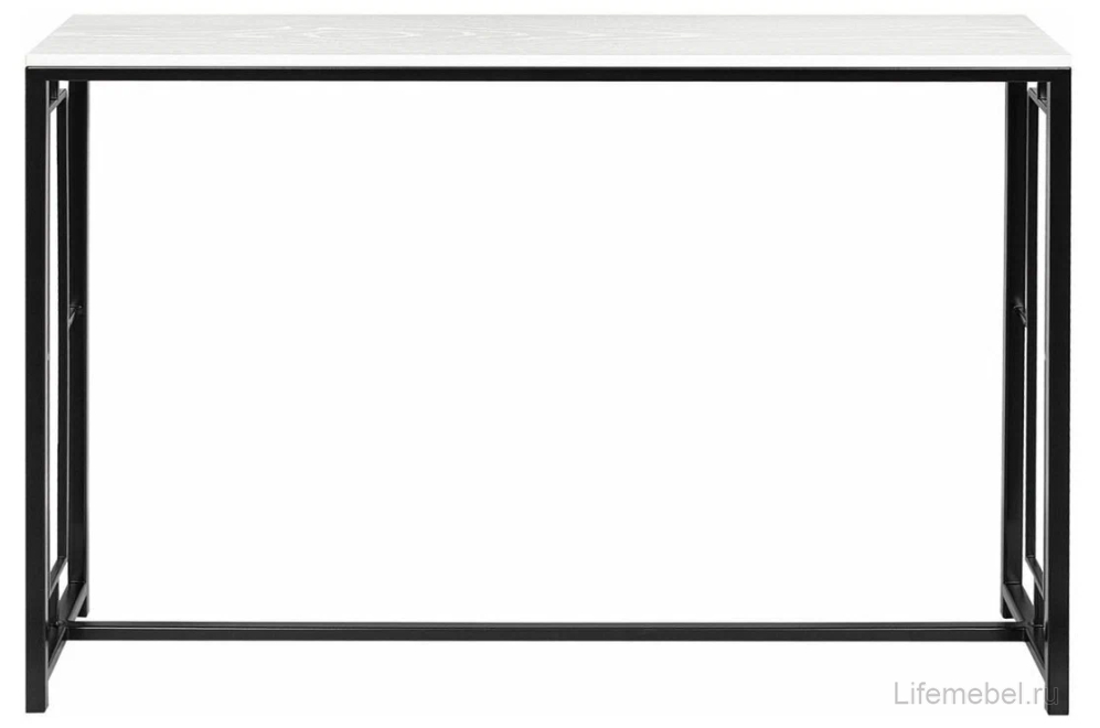 Консольный столик Akur Loft Dublin черный / декор белый