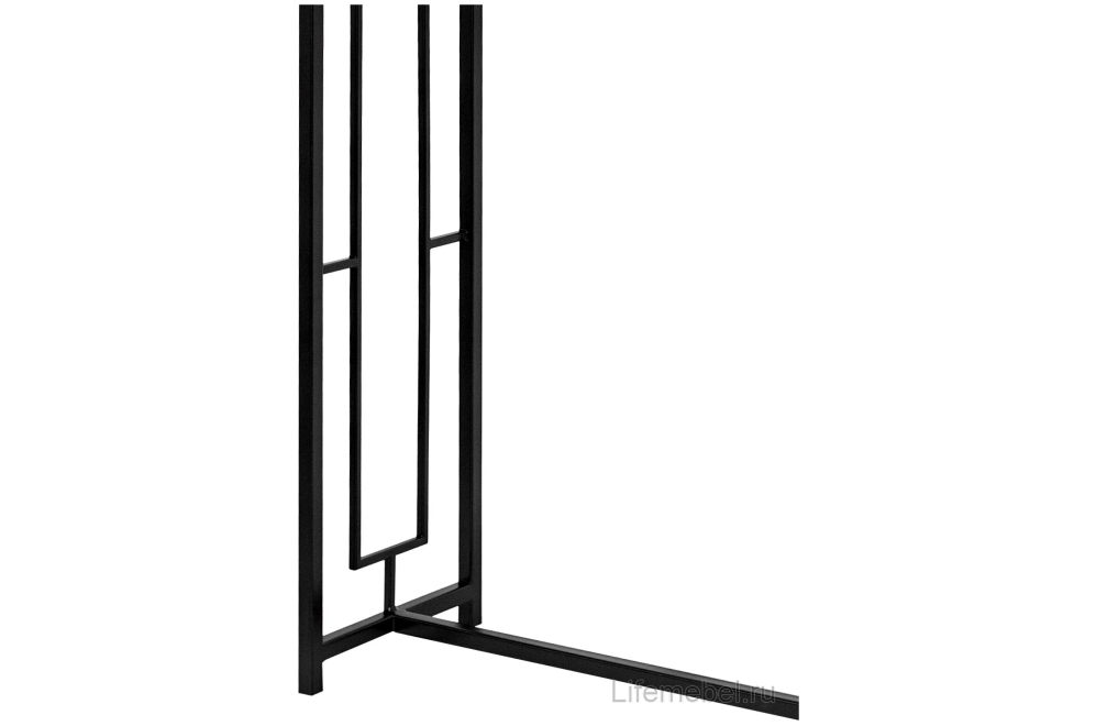 Консольный столик Akur Loft London 1200 черный / прозрачное стекло