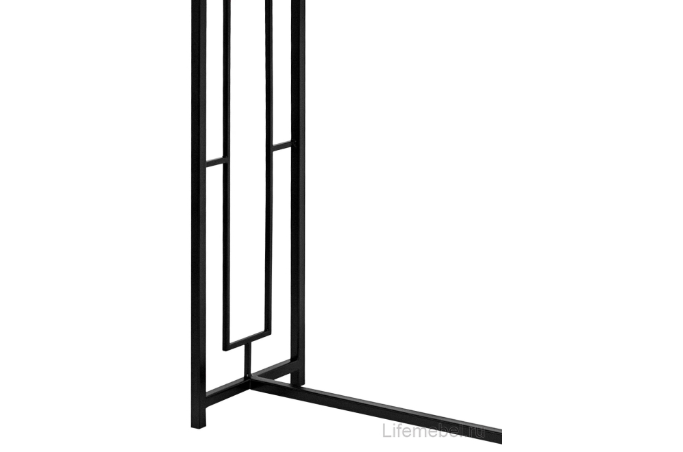 Консольный столик Akur Loft London 1200 черный / тонированное стекло