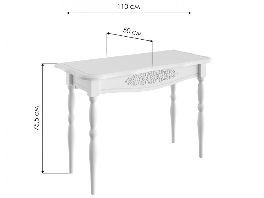 Консольный столик Ассоль АС-36 белое дерево