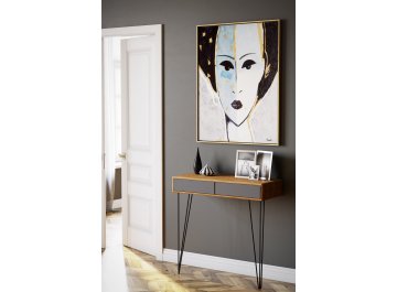 Консольный столик Телфорд дуб американский / графит