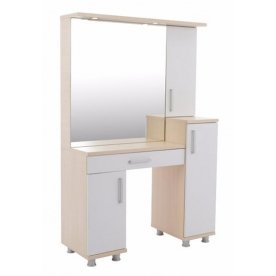 Трюмо Мальта дуб млечный / белый