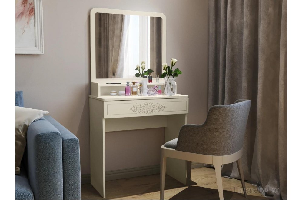 Туалетный столик Ассоль Лайт ТСН-1 ваниль