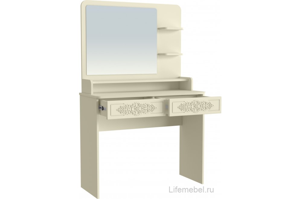 Туалетный столик Ассоль Лайт ТСН-3 ваниль
