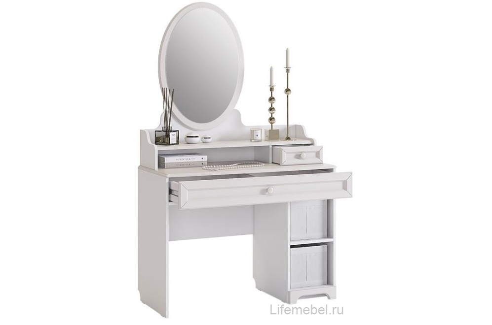Туалетный столик Белла белый / джелато софт