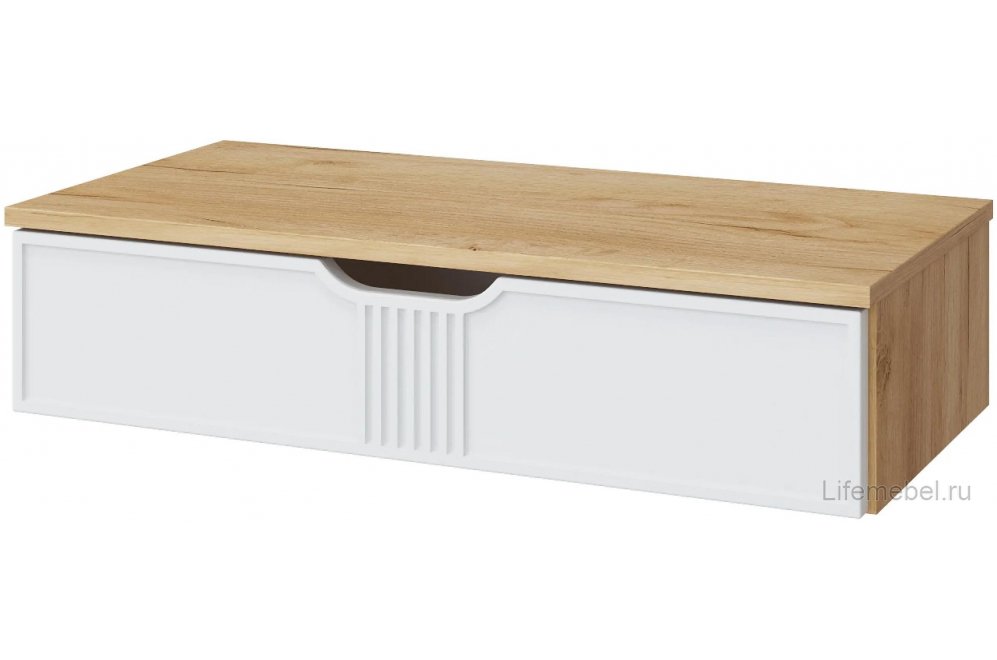 Туалетный столик ЭЛ-22 ЭЛ-24 дуб крафт золотой / меренга