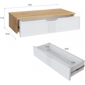 Туалетный столик Эмилия комплектация 1