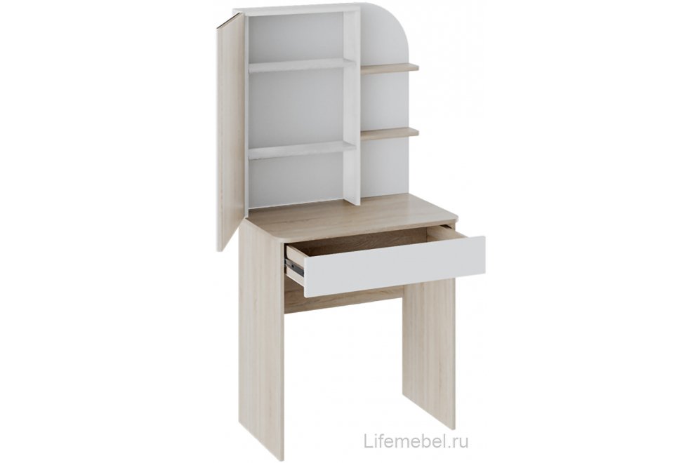 Туалетный столик Майя дуб сонома / белый ясень