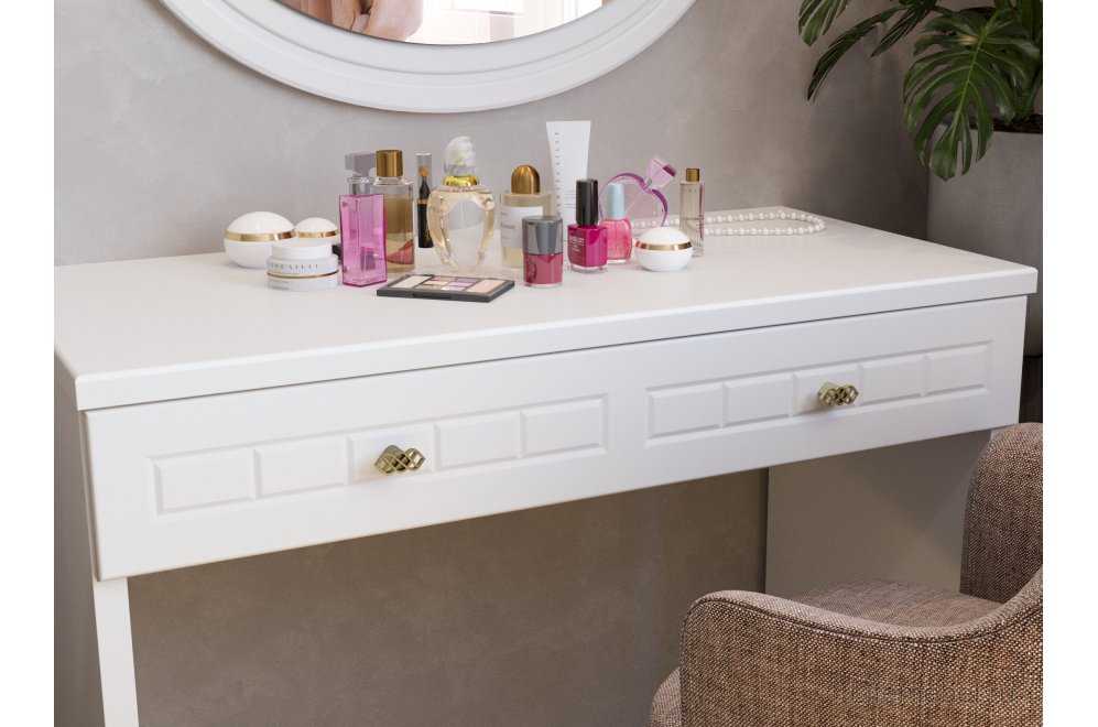 Туалетный столик Монблан МБ-73К белое дерево