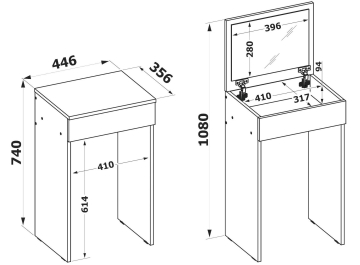 Туалетный столик СП-21