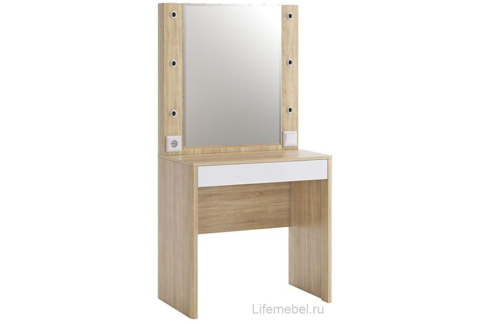 Туалетный столик / Трюмо Зара SMZ-03.1623 дуб сонома / белый