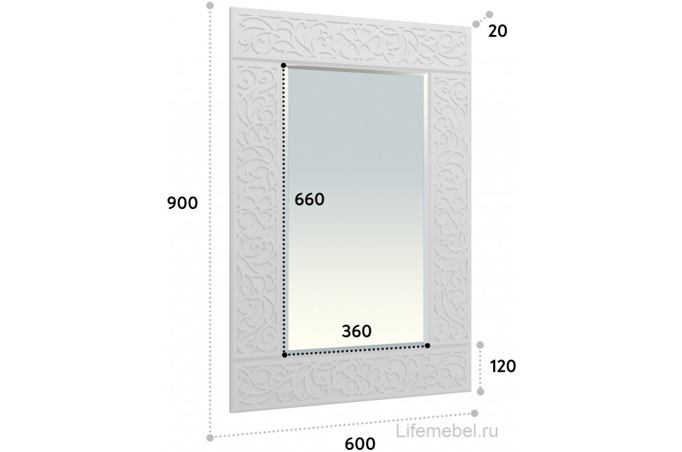 Туалетный столик ТСН-6-СО-40 белое дерево