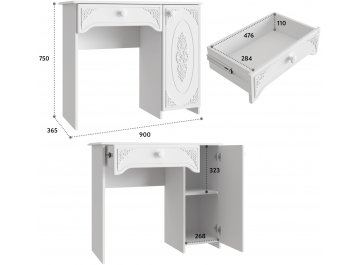 Туалетный столик ТСН-6-СО-40