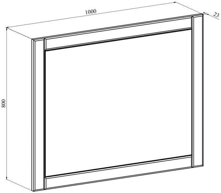 Зеркало Анастасия АН-31 дуб классик синхро