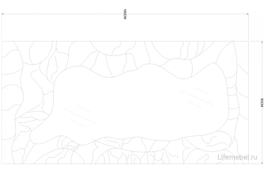 Зеркало Арлекино-3 хром