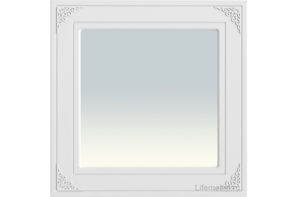 Зеркало Ассоль АС-44 белое дерево