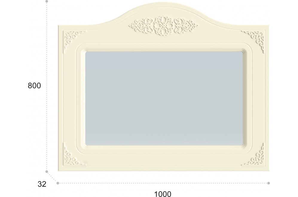 Зеркало Ассоль плюс АС-8 ваниль