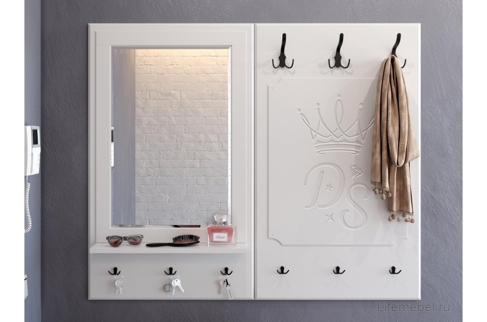 Зеркало ДримСтар ДС-41 белое дерево